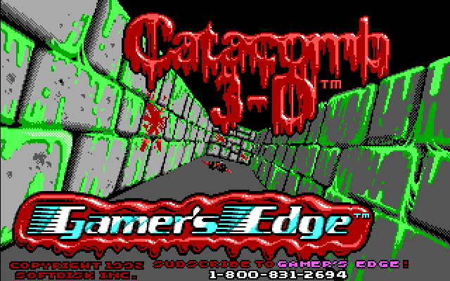 Catacomb 3-D - DOS Splash Screen