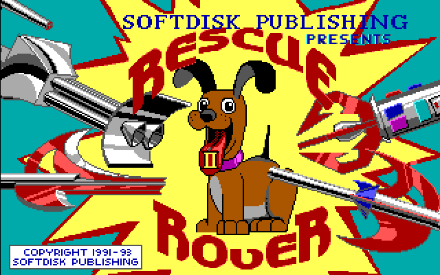 Rescue Rover 2 - DOS Splash Screen